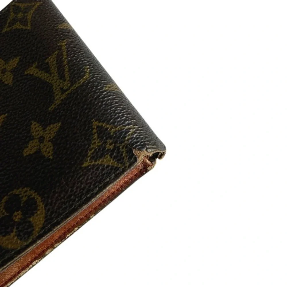 Vintage Louis Vuitton Monogram Bifold Men's Wallet Brown - Picture 4 of 10